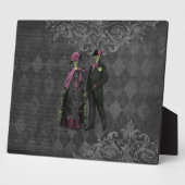 Halloween Skeleton Couple Fotoplatte (Seite)