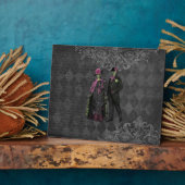 Halloween Skeleton Couple Fotoplatte (Seite)