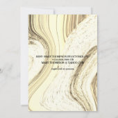 Halloween Skeleton Couple Gothic Wedding Einladung (Rückseite)