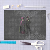 Halloween Skeleton Couple Seidenpapier (Handwerk)