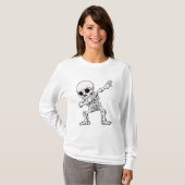 Halloween Skeleton Dabbing T - Shirt (Vorne ganz)