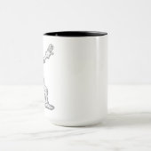 Halloween Skeleton Dabbing Tasse (Zentrum)