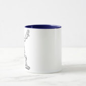 Halloween Skeleton Dabbing Tasse (Zentrum)