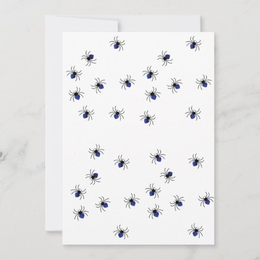 Halloween Skeleton Dance Einladung (Rückseite)