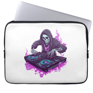Halloween Skeleton DJ Laptopschutzhülle