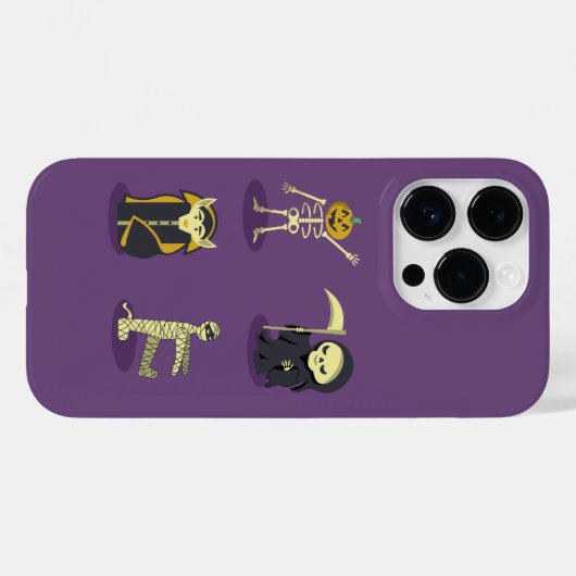 Halloween Skeleton Dracula Mummy Grim Sensenmann Case-Mate iPhone Hülle (Rückseite (Horizontal))