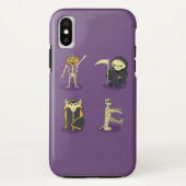 Halloween Skeleton Dracula Mummy Grim Sensenmann Case-Mate iPhone Hülle (Rückseite)