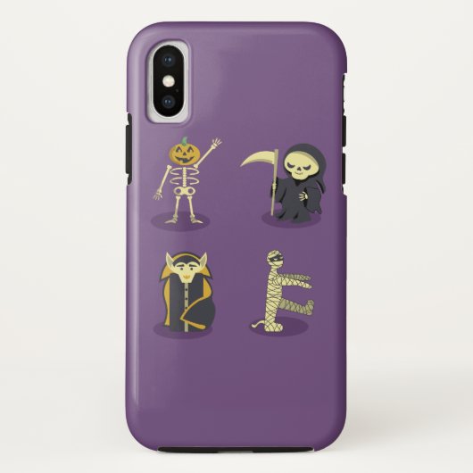 Halloween Skeleton Dracula Mummy Grim Sensenmann Case-Mate iPhone Hülle (Rückseite)