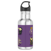 Halloween Skeleton Dracula Mummy Grim Sensenmann Edelstahlflasche (Vorderseite)