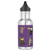 Halloween Skeleton Dracula Mummy Grim Sensenmann Edelstahlflasche (Links)