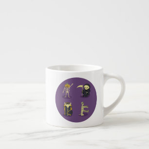 Halloween Skeleton Dracula Mummy Grim Sensenmann Espressotasse