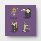 Halloween Skeleton Dracula Mummy Grim Sensenmann Fotoplatte (Vorderseite)