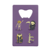 Halloween Skeleton Dracula Mummy Grim Sensenmann Geldbeutel Flaschenöffner (Vorderseite)