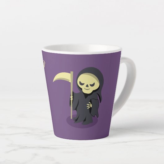 Halloween Skeleton Dracula Mummy Grim Sensenmann Milchtasse (Rechte Ecke)