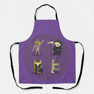 Halloween Skeleton Dracula Mummy Grim Sensenmann Schürze