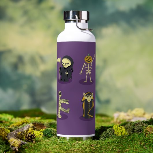 Halloween Skeleton Dracula Mummy Grim Sensenmann Trinkflasche (Außenbereich)