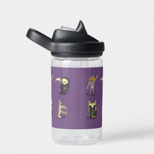 Halloween Skeleton Dracula Mummy Grim Sensenmann Trinkflasche (rechts)