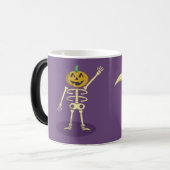 Halloween Skeleton Dracula Mummy Grim Sensenmann Verwandlungstasse (Vorderseite Links)