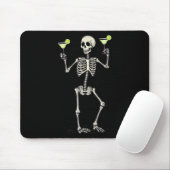 Halloween Skeleton Drinks Margarita Schwanz Mousepad (Mit Mouse)