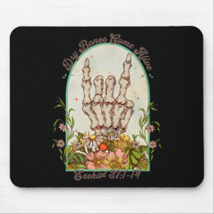 Halloween Skeleton Dry Bones Come Alive Bible Vers Mousepad