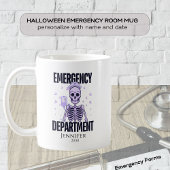 Halloween Skeleton Emergency Department Medical Kaffeetasse