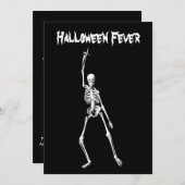 Halloween Skeleton Fieber Kostüme Party Einladung (Vorne/Hinten)