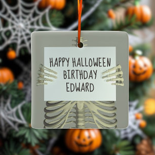 Halloween Skeleton Foto Ornament