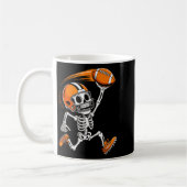 Halloween Skeleton Funny Football Shirt For Teens Kaffeetasse (Links)