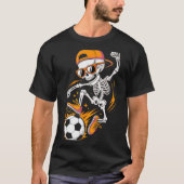 Halloween Skeleton Funny Soccer Shirt For Teens Bo (Vorderseite)
