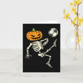 Halloween Skeleton Fußball Kostüm Junge Kind Karte (Gelbe Blume)