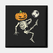 Halloween Skeleton Fußball Kostüm Junge Kind Magnet (Vorne)