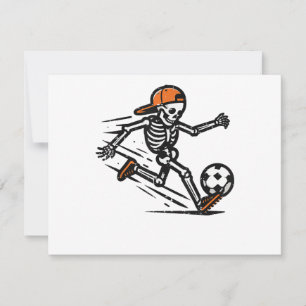 Halloween Skeleton Fußball-Kostüm Männer Dankeskarte