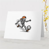 Halloween Skeleton Fußball-Kostüm Männer Karte (Gelbe Blume)