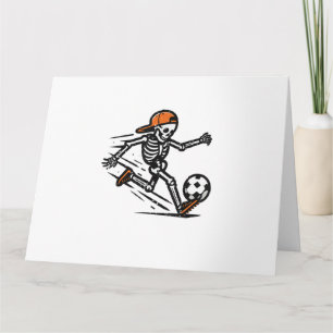 Halloween Skeleton Fußball-Kostüm Männer Karte