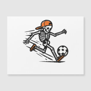 Halloween Skeleton Fußball-Kostüm Männer Magnetkarte