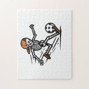 Halloween Skeleton Fußball-Kostüm Männer Puzzle