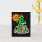 Halloween Skeleton Gamer Boys Kids Teens Gaming Karte (Gelbe Blume)