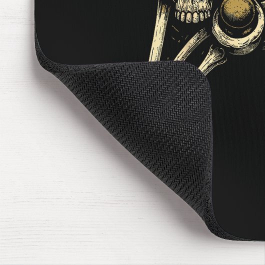 Halloween Skeleton Gamer Gaming Controller Costume Mousepad (Ecke)
