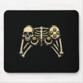 Halloween Skeleton Gamer Gaming Controller Costume Mousepad (Vorne)