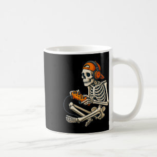 Halloween Skeleton Gamer Headphones Video Gaming C Kaffeetasse