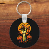 Halloween Skeleton Gamer Video Gaming Controller B Schlüsselanhänger (Vorderseite)