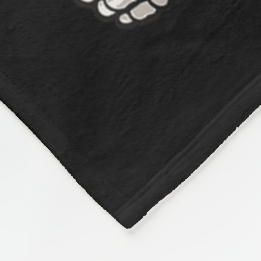 Halloween Skeleton Gamer Video Gaming Funny Skelet Fleecedecke (Ecke)