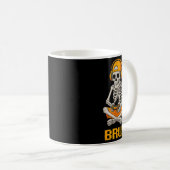 Halloween Skeleton Gamer Video Gaming Funny Skelet Kaffeetasse (VorderseiteRechts)