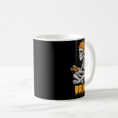 Halloween Skeleton Gamer Video Gaming Funny Skelet Kaffeetasse (VorderseiteRechts)