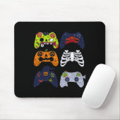 Halloween Skeleton Gaming Controller Zombie Mummy Mousepad (Mit Mouse)