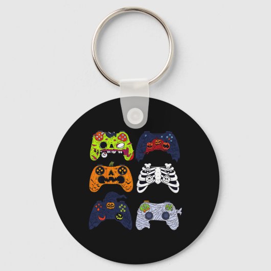 Halloween Skeleton Gaming Controller Zombie Mummy Schlüsselanhänger (Vorderseite)