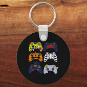 Halloween Skeleton Gaming Controller Zombie Mummy Schlüsselanhänger (Vorderseite)