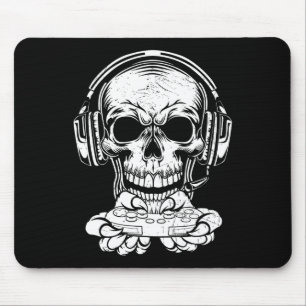Halloween Skeleton Gaming Spooky Cloud Video Ga Mousepad