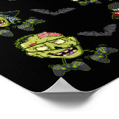 Halloween Skeleton Gaming Witch Vampire Zombie Boy Poster (Ecke)