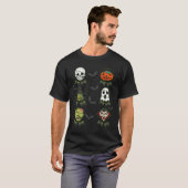 Halloween Skeleton Gaming Witch Vampire Zombie Boy T-Shirt (Vorne ganz)